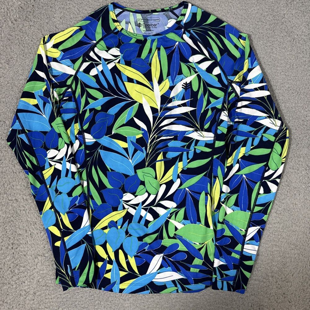 Coolibar Small Hightide Swim Shirt Top Sun Protection UPF 50+ Long Sleeve
